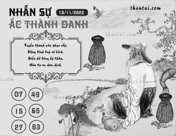 NHẪN SỰ ẮC THÀNH DANH 18/11/2023