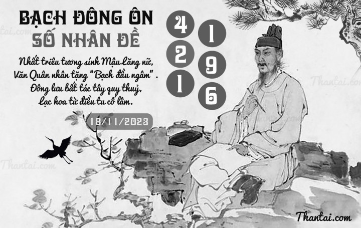 BẠCH ĐÔNG ÔN 03/11/2023