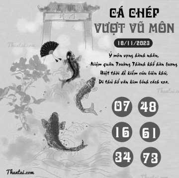 CÁ CHÉP VƯỢT VŨ MÔN 18/11/2023