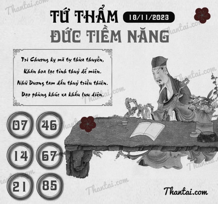 TỨ THẨM ĐỨC TIỀM NĂNG 03/11/2023