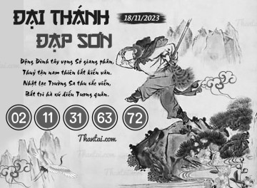 ĐẠI THÁNH ĐẠP SƠN 18/11/2023
