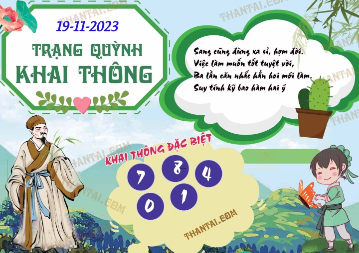 Trạng Quỳnh Khai Thông 04/11/2023