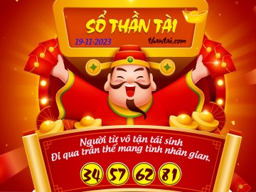 SỔ THẦN TÀI 19/11/2023