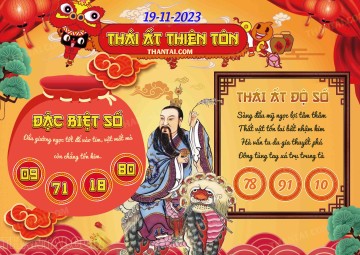 Thái Ất Thiên Tôn 19/11/2023