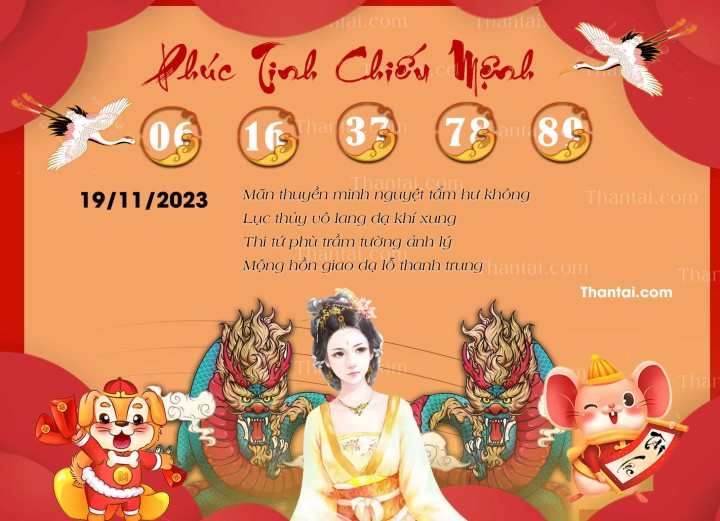 Phúc Tinh Chiếu Mệnh 04/11/2023