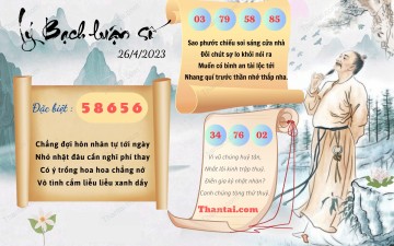 Lý Bạch Luận Số 26/04/2023