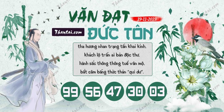 Văn Đạt Đức Tôn 04/11/2023