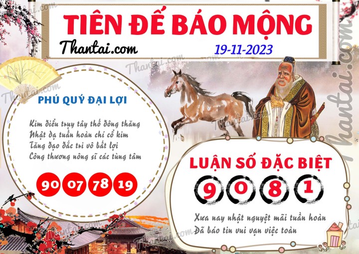 Tiên Đế Báo Mộng 04/11/2023