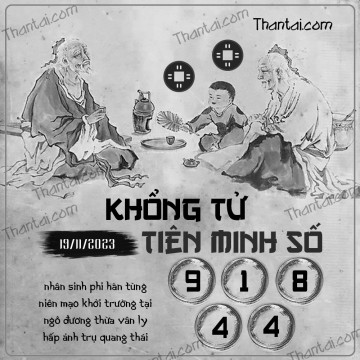 KHỔNG TỬ TIÊN MINH SỐ 19/11/2023