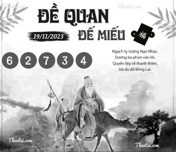 ĐỀ QUAN ĐẾ MIẾU 19/11/2023