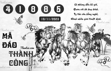 MÃ ĐÁO THÀNH CÔNG 19/11/2023