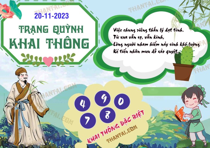 Trạng Quỳnh Khai Thông 05/11/2023