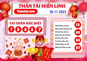 THẦN TÀI HIỂN LINH 20/11/2023