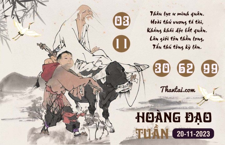 HOÀNG ĐẠO TUẦN 05/11/2023