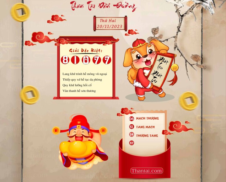 THẦN TÀI DẪN ĐƯỜNG 05/11/2023
