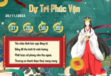 DỰ TRI PHÚC VẬN 20/11/2023