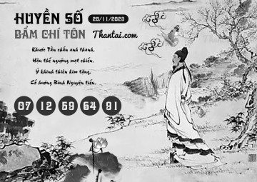 HUYỀN SỐ BẨM CHÍ TÔN 20/11/2023