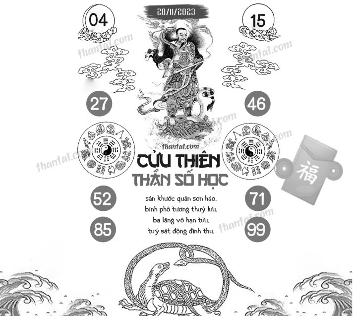 CỬU THIÊN THẦN SỐ HỌC 05/11/2023
