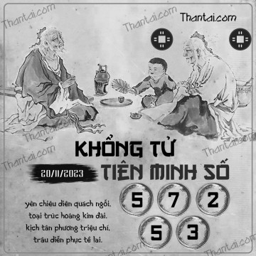 KHỔNG TỬ TIÊN MINH SỐ 20/11/2023