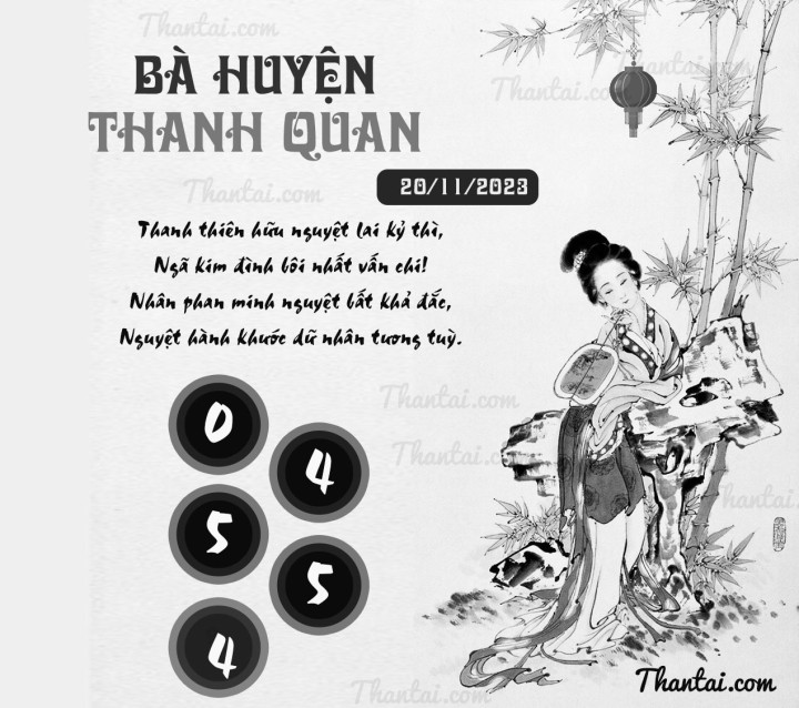 BÀ HUYỆN THANH QUAN 05/11/2023