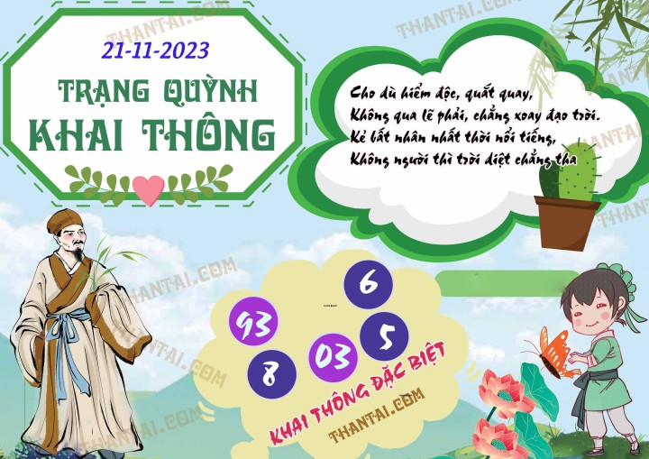Trạng Quỳnh Khai Thông 06/11/2023