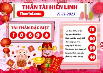 THẦN TÀI HIỂN LINH 21/11/2023