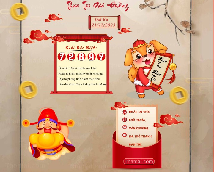 THẦN TÀI DẪN ĐƯỜNG 06/11/2023