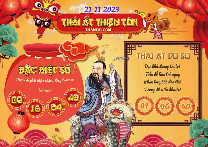 Thái Ất Thiên Tôn 06/11/2023