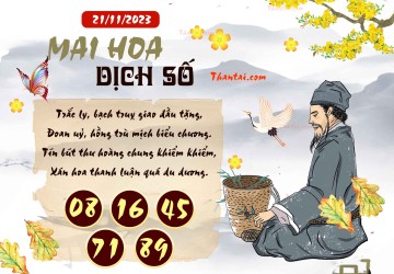 Mai Hoa Dịch Số 21/11/2023