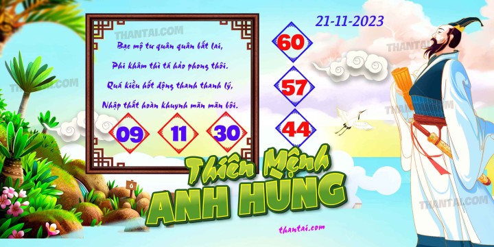 THIÊN MỆNH ANH HÙNG 06/11/2023