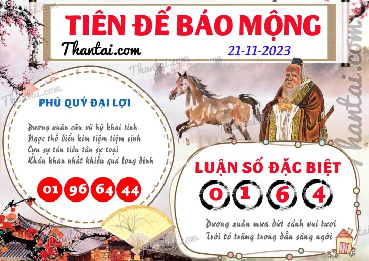 Tiên Đế Báo Mộng 06/11/2023