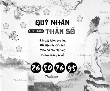 QUÝ NHÂN THẦN SỐ 21/11/2023