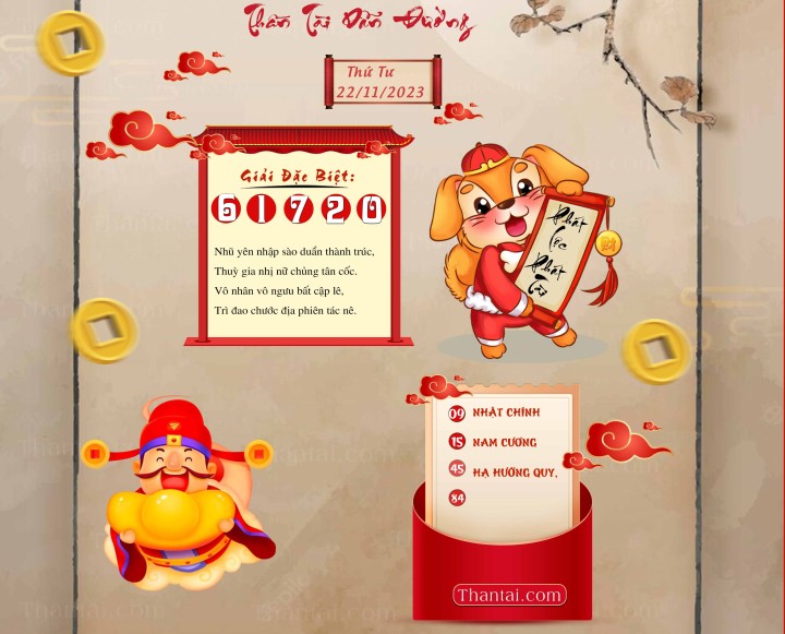 THẦN TÀI DẪN ĐƯỜNG 07/11/2023