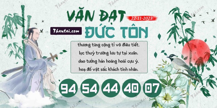 Văn Đạt Đức Tôn 07/11/2023