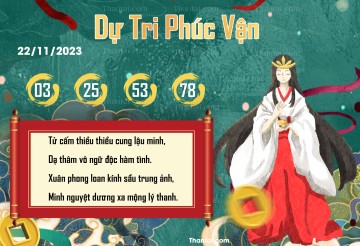 DỰ TRI PHÚC VẬN 22/11/2023