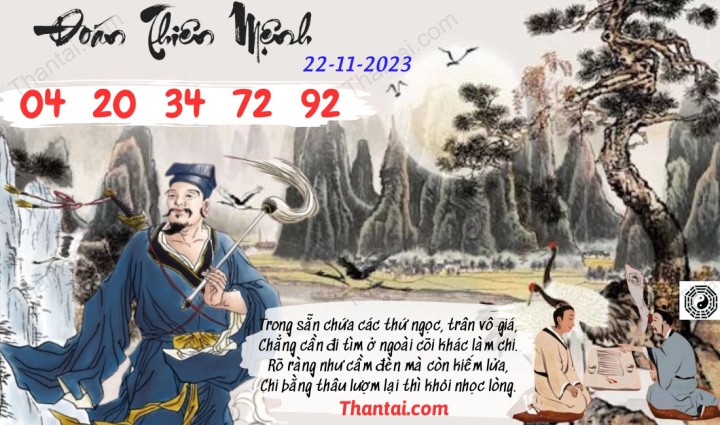 Đoán Thiên Mệnh 07/11/2023
