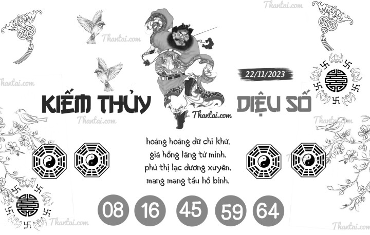 KIẾM THỦY DIỆU SỐ 07/11/2023