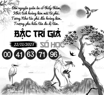 BẬC TRÍ GIẢ SỐ HỌC 22/11/2023