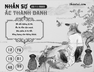 NHẪN SỰ ẮC THÀNH DANH 22/11/2023