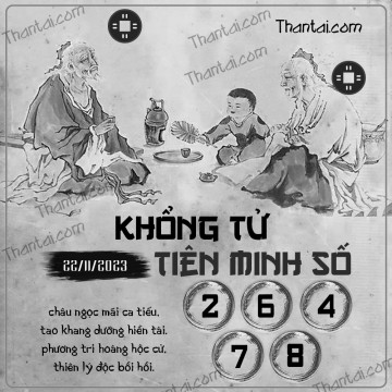 KHỔNG TỬ TIÊN MINH SỐ 22/11/2023