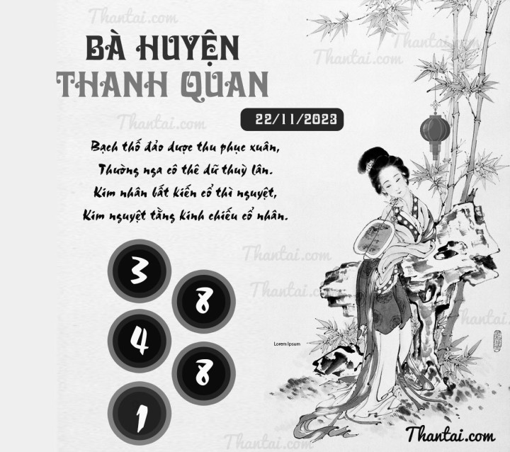 BÀ HUYỆN THANH QUAN 07/11/2023
