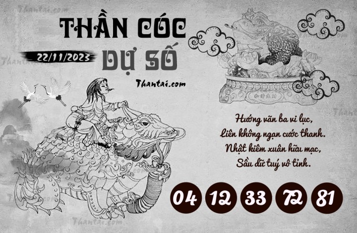 THẦN CÓC DỰ SỐ 07/11/2023