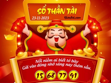 SỔ THẦN TÀI 23/11/2023