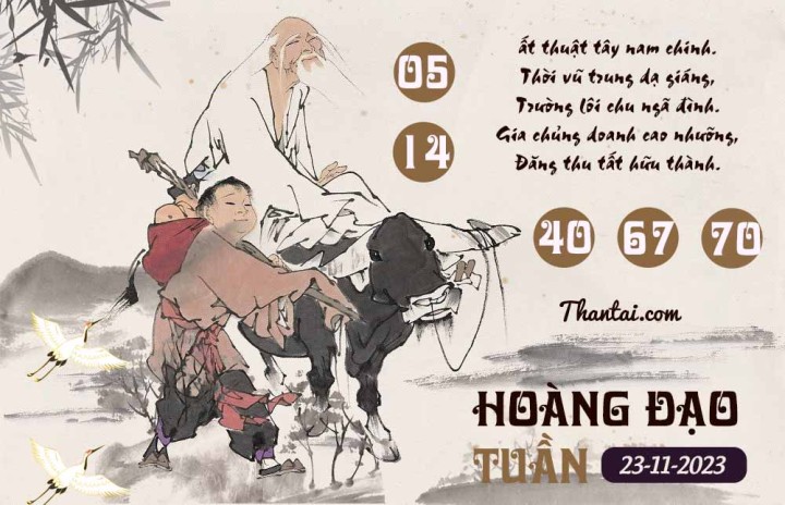 HOÀNG ĐẠO TUẦN 08/11/2023