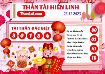 THẦN TÀI HIỂN LINH 23/11/2023