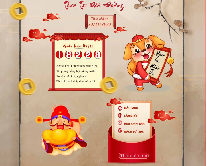 THẦN TÀI DẪN ĐƯỜNG 08/11/2023