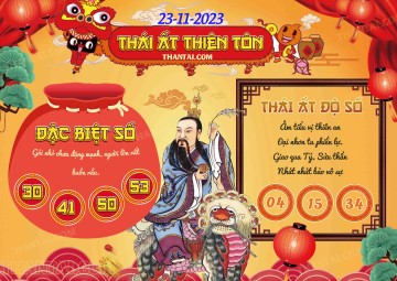 Thái Ất Thiên Tôn 23/11/2023