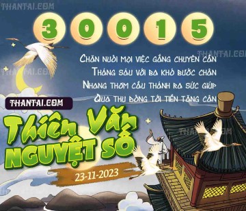 THIÊN VĂN NGUYỆT SỐ 23/11/2023