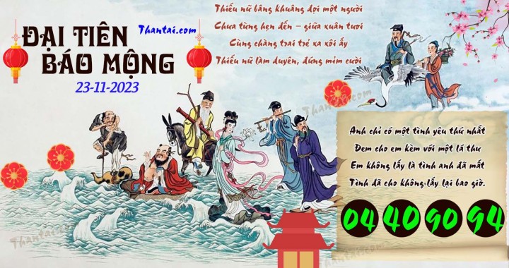 Đại Tiên Báo Mộng 08/11/2023