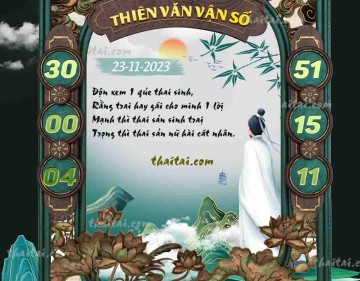 THIÊN VĂN VẬN SỐ 23/11/2023